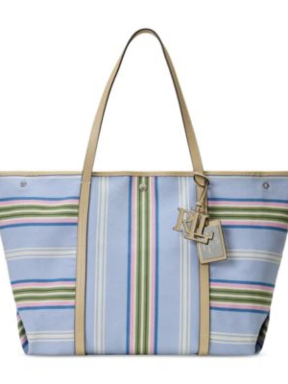 Lauren Ralph Lauren Extra-Large Striped Tote Bag — New - Dust Bag Included
